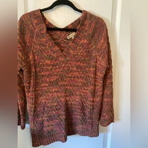 Democracy Multicolor V-Neck Sweater